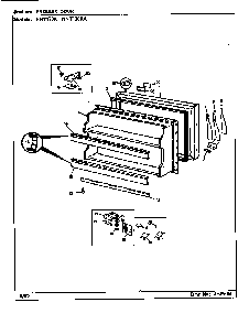 Freezer Door Diagram and Parts List for NNT170KA CC29A Maytag Refrigerator