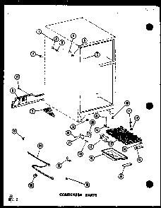 Condenser Parts Diagram and Parts List for TD523E-P75288-1W  Amana Refrigerator