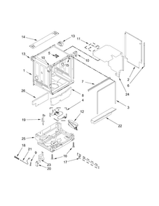 Part Location Diagram of WPW10736555 Whirlpool Control, Electric
