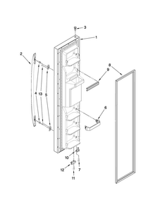 Part Location Diagram of LW10201131 Whirlpool DOR-FIP BL