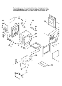 Chassis Parts Diagram and Parts List for MGRH865QDS14  Maytag Range