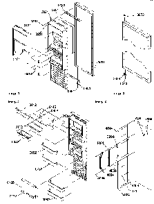 Refrigerator Door Diagram and Parts List for SR25TE-P1194002WE  Amana Refrigerator