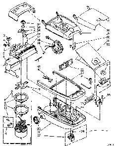 Base Assembly Diagram and Parts List for 1162543083  Kenmore Canister Vacuum