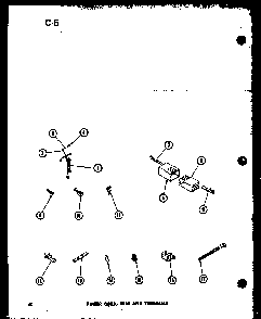 Power Cord Diagram and Parts List for TAA800 P75751-7W Amana Dryer