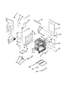 Chassis Parts Diagram and Parts List for MET8820DS00  Maytag Range