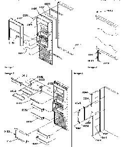 Refrigerator Door Diagram and Parts List for SRD327S3L-P1307104WL  Amana Refrigerator