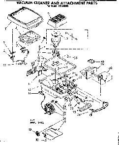 Base Assembly Diagram and Parts List for 11620992  Kenmore Canister Vacuum
