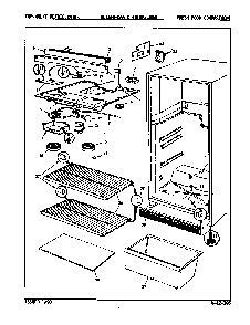 Fresh Food Compartment Diagram and Parts List for RB15FA-0AA 8C48A Magic Chef Refrigerator