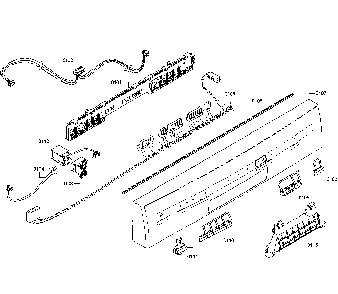 Control Panel Diagram and Parts List for 63013902013  Kenmore Dishwasher