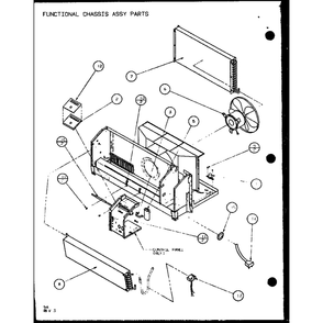 Functional Chassis Assy Parts 3 Diagram and Parts List for PTH12400ER P9872129R Amana Air Conditioner
