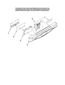 Control Panel And Latch Parts Diagram and Parts List for MDC4650AWB2  Maytag Dishwasher