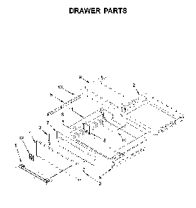 Drawer parts Diagram and Parts List for MGS8800FZ1  Maytag Range