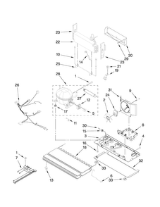 Unit Parts Diagram and Parts List for MFI2569VEM2  Maytag Refrigerator