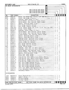 Doors Page 3 Diagram and Parts List for 17794A  Admiral Refrigerator