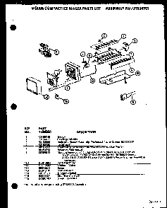 Section 14 Diagram and Parts List for BR20N-P7812526W  Amana Refrigerator