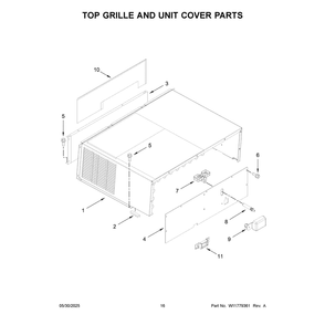 Part Location Diagram of W11251734 Whirlpool PLATE