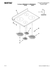Part Location Diagram of 8113P730-60 Whirlpool MANUAL, USE & CARE