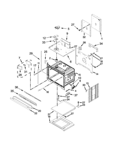 Oven Parts Diagram and Parts List for JJW2730DS01  Jenn-Air Wall Oven