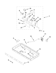 Part Location Diagram of W10402607 Whirlpool MANIFOLD