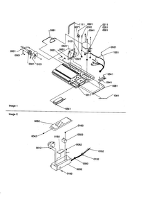 Machine Compartment/muffler Diagram and Parts List for SBD21VE-P1315502WE  Amana Refrigerator