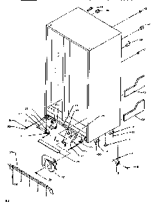 Drain System & Rollers Diagram and Parts List for SXD520SL-P1182401WL  Amana Refrigerator