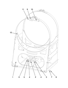 Part Location Diagram of 23003064 Whirlpool SCREW