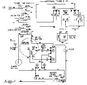 Wiring Information Diagram and Parts List for LAT7334ABL  Maytag Washer