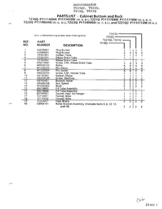Cabinet Bottom And Back Page 2 Diagram and Parts List for TZ21Q  Amana Refrigerator