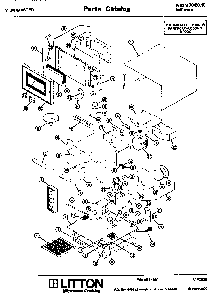 Section 1 Diagram and Parts List for 70 3010 Amana Microwave