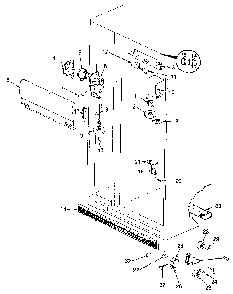 Fresh Food Compartment Diagram and Parts List for JRS203B MBQ01A Jenn-Air Refrigerator