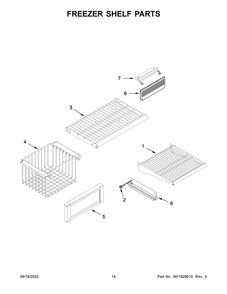 Part Location Diagram of W11452330 Whirlpool FRONT-BSKT
