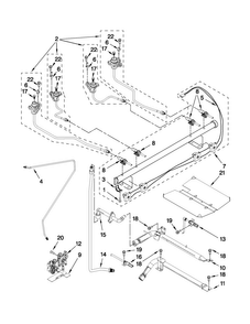 Manifold Parts Diagram and Parts List for MGR8670AB0  Maytag Range