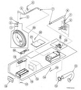 Dispenser Diagram and Parts List for SWFA71NN  Speed Queen Washer