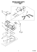 METER CASE PARTS Diagram and Parts List for MAT14CSAGW0  Maytag Washer