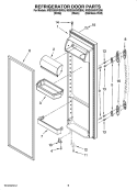 Part Location Diagram of WP2203828 Whirlpool Refrigerator Cantilever Bin (White)