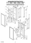 Part Location Diagram of W10187454 Whirlpool Bin, Lower Door