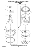 AGITATOR, BASKET AND TUB PARTS Diagram and Parts List for MAT14CSAWW1  Maytag Washer