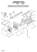 ICEMAKER PARTS, OPTIONAL PARTS (NOT INCLUDED) Diagram and Parts List for ABB1927DEW14  Amana Refrigerator