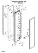 FREEZER DOOR PARTS Diagram and Parts List for JS42SEDUDB00  Jenn-Air Refrigerator