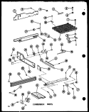 CONDENSER PARTS Diagram and Parts List for BCI20D P6023524W Amana Refrigerator