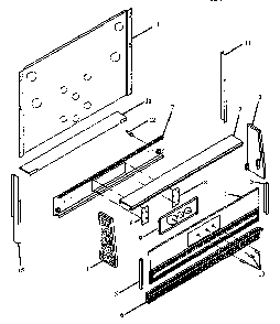 Control Panel Assembly Diagram and Parts List for RSS358ULG-P1141207NL  Caloric Range