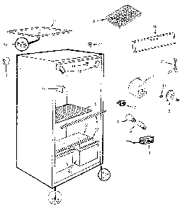 Fresh Food Compartment Diagram and Parts List for JRC5HB B\M E7-S-031 Jenn-Air Refrigerator
