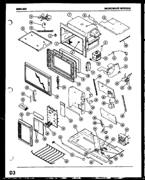 01 - Page 1 Diagram and Parts List for 8094004  Maytag Microwave