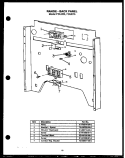 RANGE - BACK PANEL Diagram and Parts List for FDU265  Amana Range
