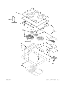 Part Location Diagram of W10422108 Whirlpool TRIM Assembly,JA,30