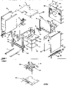 Cabinet Diagram and Parts List for ARG7600L-P1141298NL  Amana Range