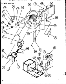 Blower Assembly 2 Diagram and Parts List for FADM3A P9851002C Amana Air Conditioner