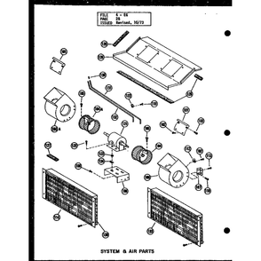 System & Air Parts 1 Diagram and Parts List for EG3,12-1 P54688-5C Amana Air Conditioner