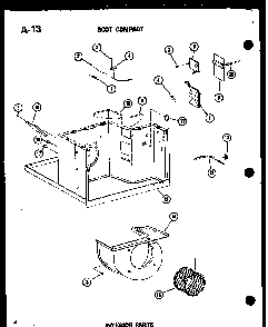 Interior Parts Diagram and Parts List for ES9-2MS P54974-46R Amana Air Conditioner