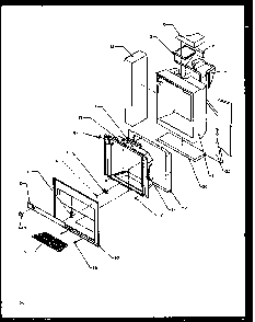 Ice And Water Cavity Diagram and Parts List for SBI20NW-P1162902WW  Amana Refrigerator